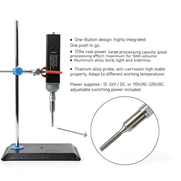 Ultrasonic Homogenizer SINO SONICS Sonobio-INTE-3 Ø3 mm Probe-2