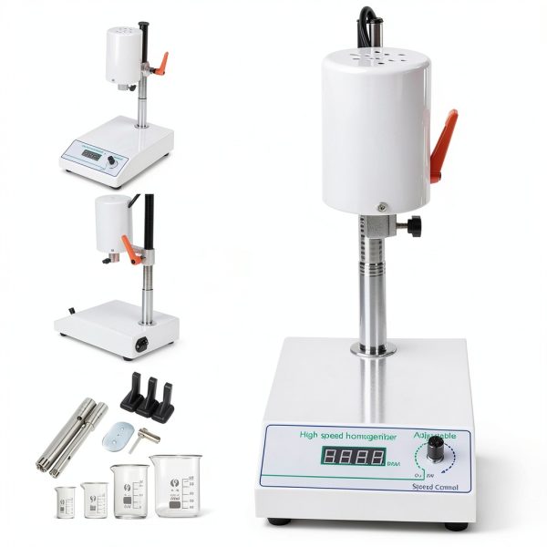 Homogenizer HinLIaDa Lab High Speed 8000-22000RPM Two-Head Mixer 110V-2