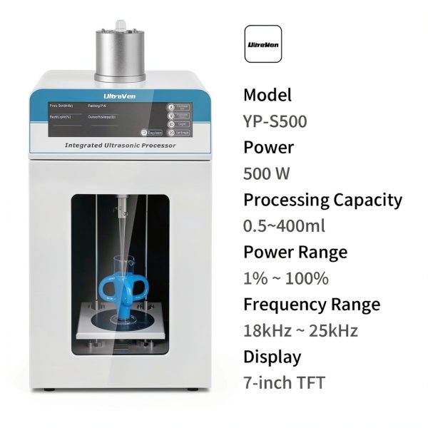 Ultrasonic Sonicator Swif Lab YP‑S500 500W Probe Built‑in Lighting-1