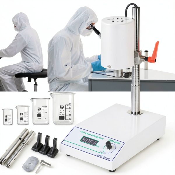 Homogenizer HinLIaDa Lab High Speed 8000-22000RPM Two-Head Mixer 110V-1